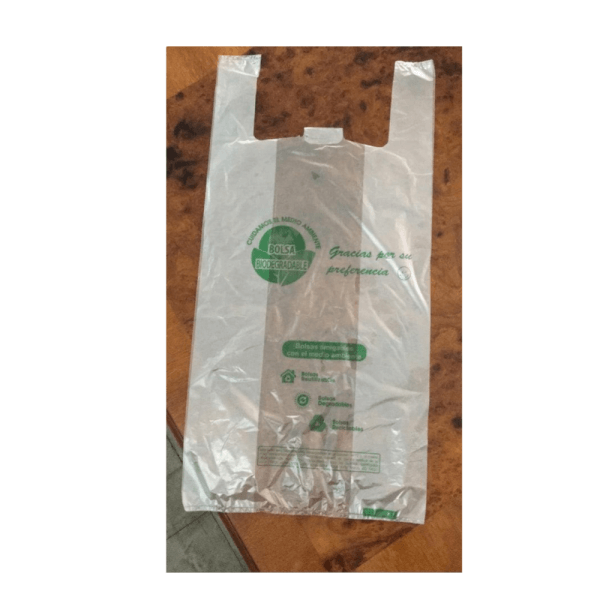 High Density Polyseda T-Shirt Bag - Caliber 50- 25cm x 15 cm x 40 cm